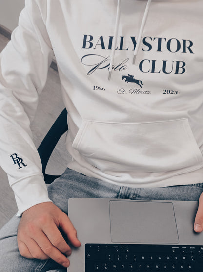 Polo Club Hoodie - White