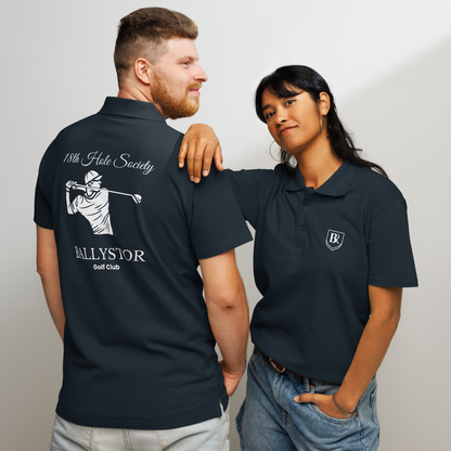 Heritage Pique Polo - Navy